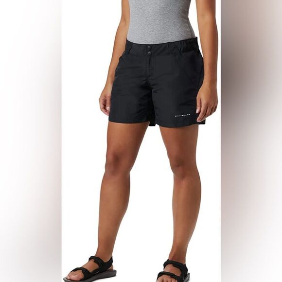 Columbia Black Point Ii Short 6 Inch Inseam Size Large Black - Picture 1 of 12